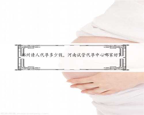 郑州请人代孕多少钱，河南试管代孕中心哪家好？